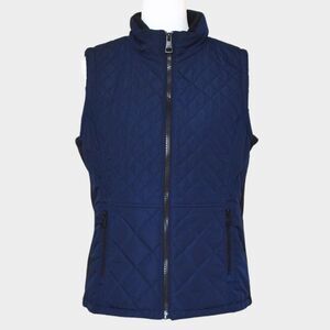 ANDREW MARC Navy Blue Puffer Vest Size M